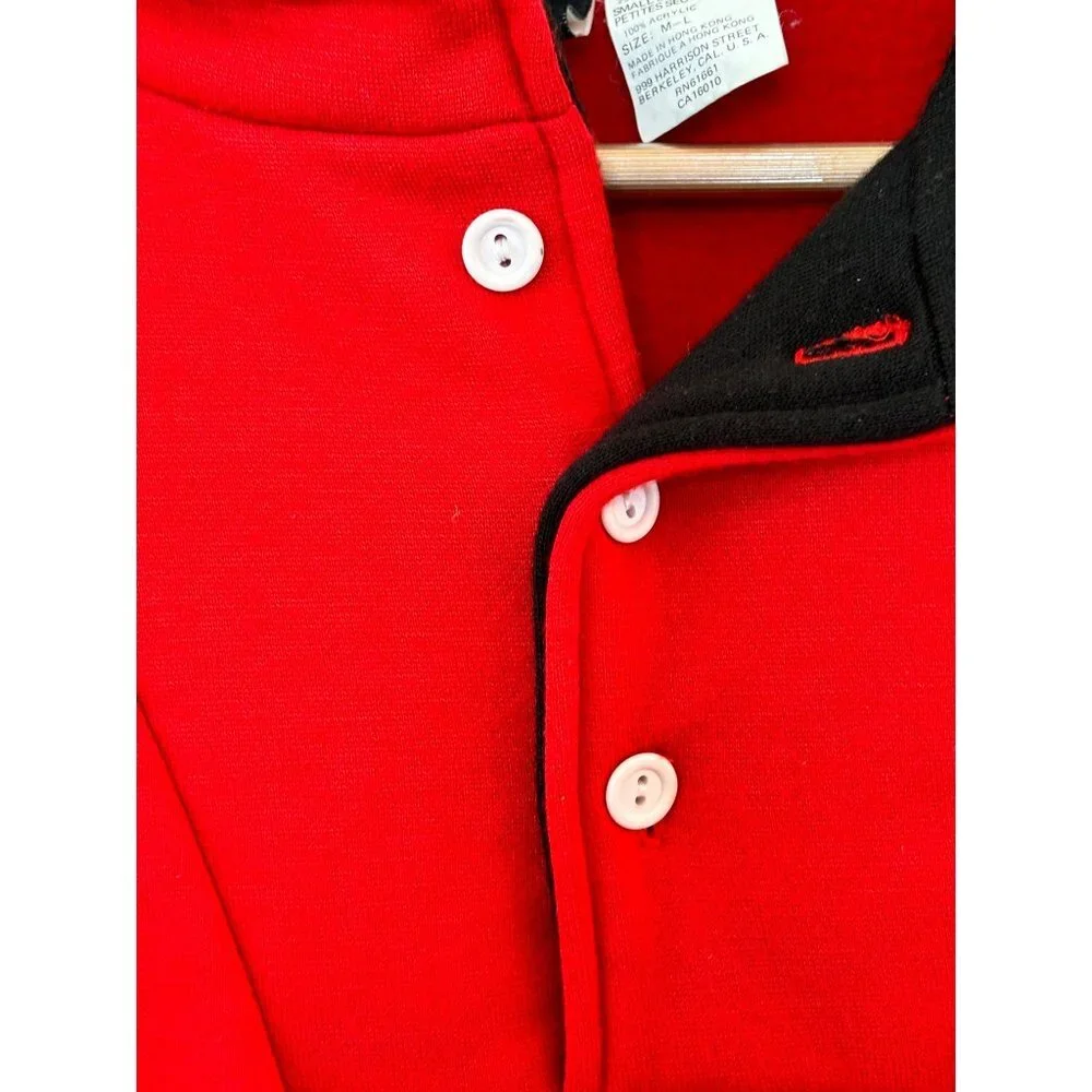 Vintage 90s North Face TNF Extreme Gear Fleece Henley Sweater Adult Size‎ M/L